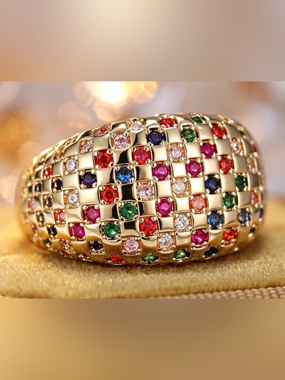 Multicolor Golden Ring - Picture 2 of 3